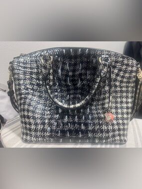 Brahmin Houndstooth Duxbury Satchel